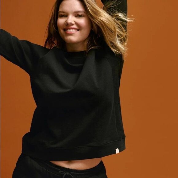 Thirdlove Black Weekend Terry Sweatshirt Size Large - Picture 1 of 7